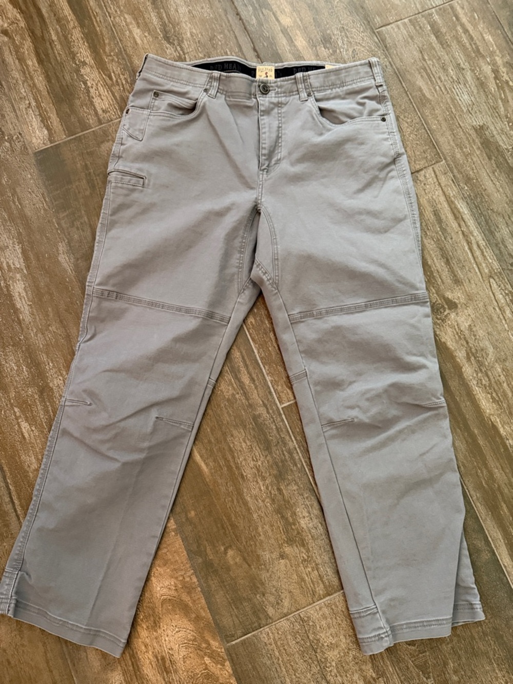 RedHead Men's Light Gray Cargo Pants with Utility Pockets 36x30